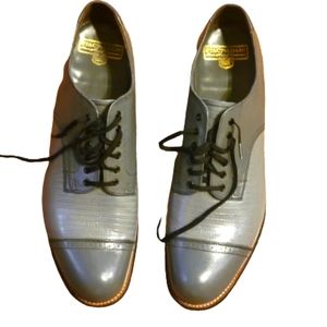 Stacy Adams | Shoes | Stacy Adams Grey Biscuit Shoes Size 5 | Poshmark